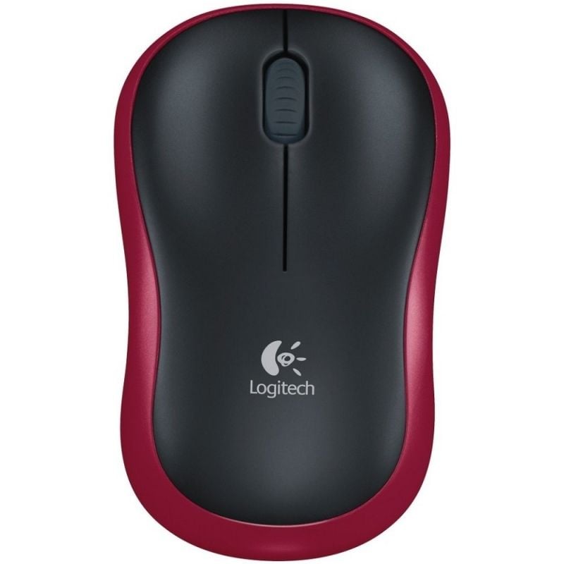 Rato sem Fios Logitech M185 / Até 1000 DPI / Vermelho