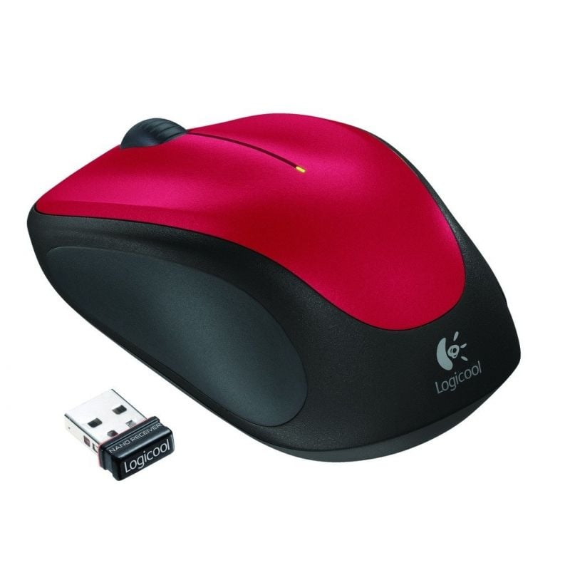 Rato sem Fios Logitech M235 / Até 1000 DPI / Vermelho