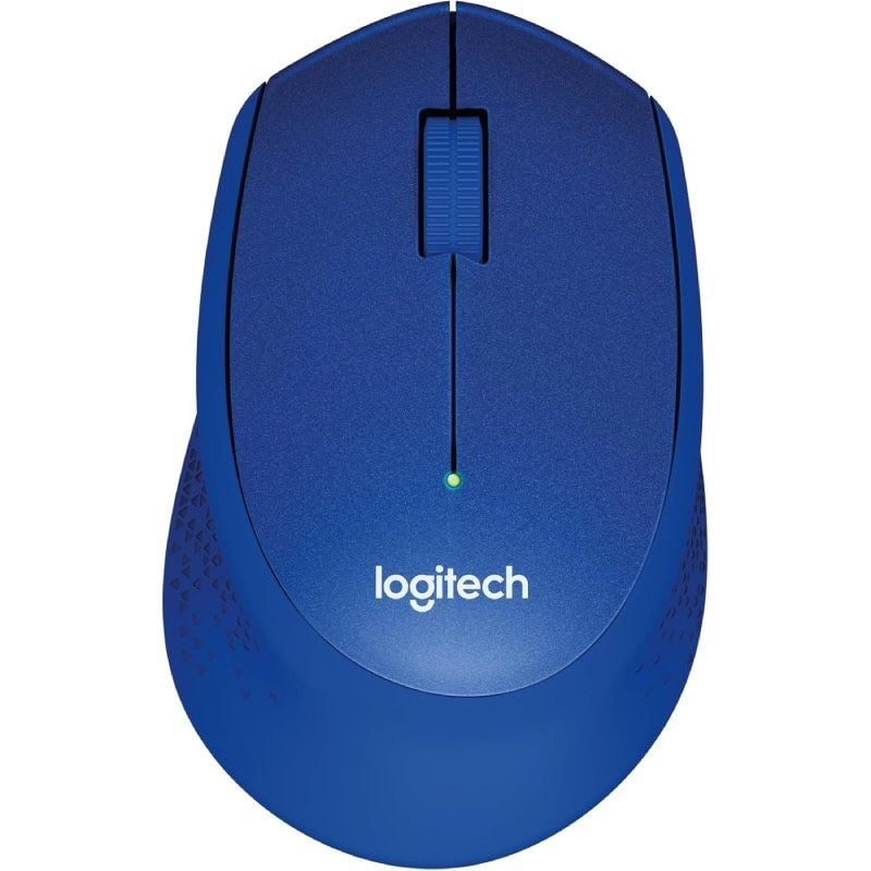 Rato sem Fios Logitech M330 Silent Plus / Até 1000 DPI / Azul