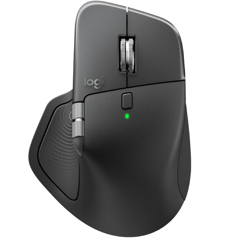 Logitech MX Master 4 Wireless Ergonomic Mouse / Bateria Recarregável / Até 8000 DPI / Grafite