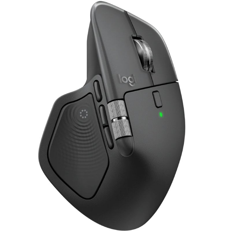 Logitech MX Master 4 Wireless Ergonomic Mouse / Bateria Recarregável / Até 8000 DPI / Grafite
