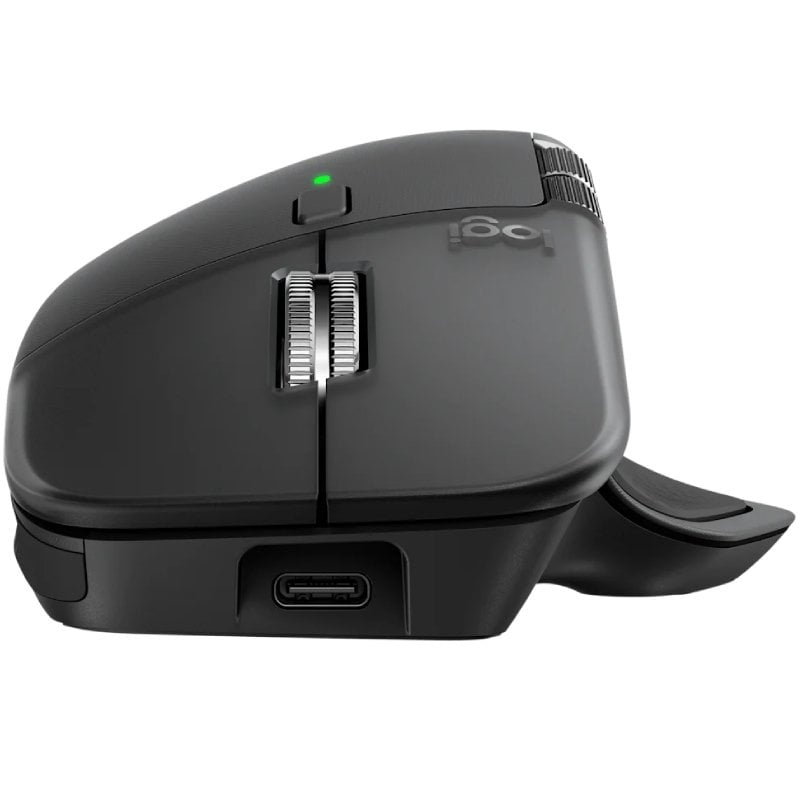Logitech MX Master 4 Wireless Ergonomic Mouse / Bateria Recarregável / Até 8000 DPI / Grafite