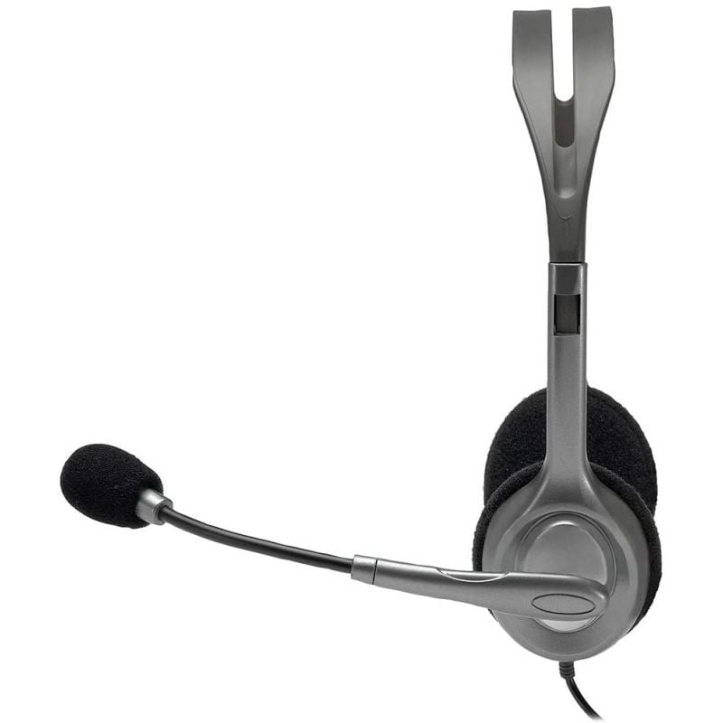 Logitech H110 Auscultadores / com Microfone / Jack 3.5 / Prata