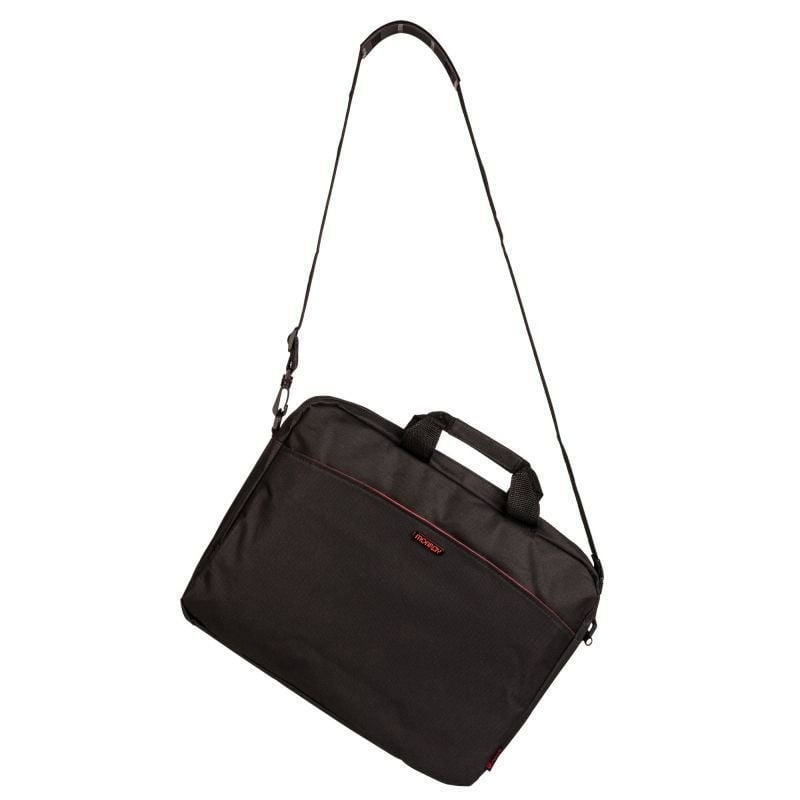 Mala para Portátil Monray Enterprise para Computadores Portáteis Até 15,6" / Preto / Vermelho