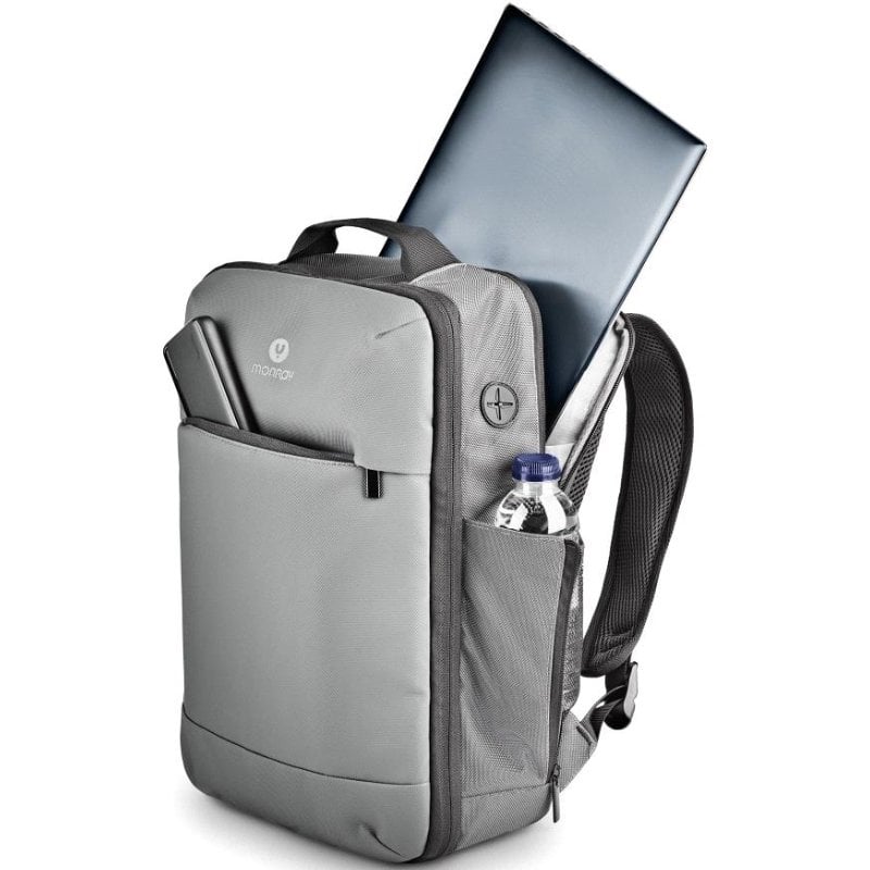 Mochila Expansível NGS Monray Sacks Horizon para Portáteis Até 14" / Impermeável / Cinza