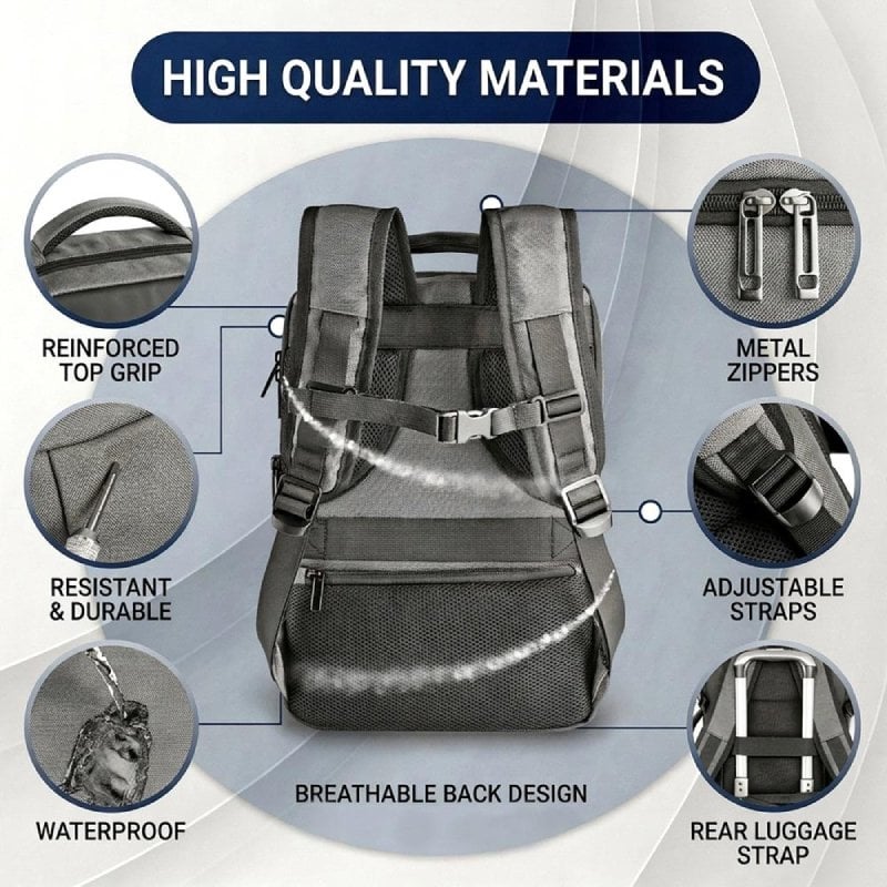 Mochila Expansível NGS Monray Sacks Horizon para Portáteis Até 14" / Impermeável / Cinza