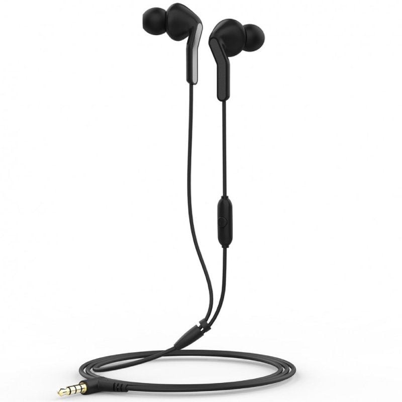 Muvit For Change Auscultadores Intra-auriculares MCHPH0004 / com Microfone / Jack 3.5 / Preto