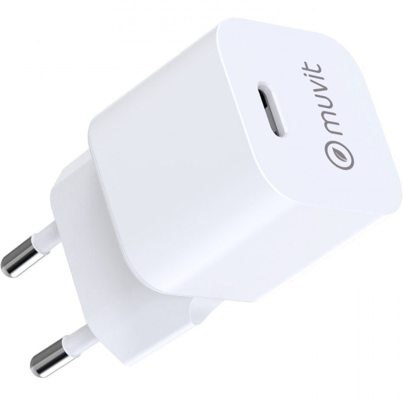 Carregador de Parede Muvit For Change MCACC0048 / 1xusb Type-c / 20W