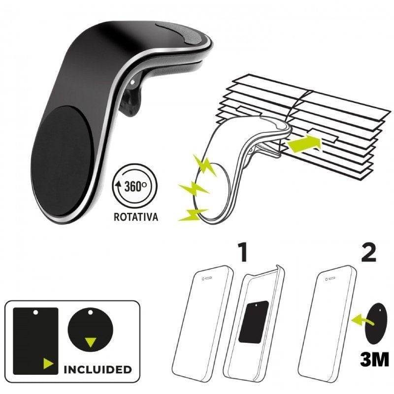 Suporte para Smartphone para Automóvel Muvit MCCHL0007