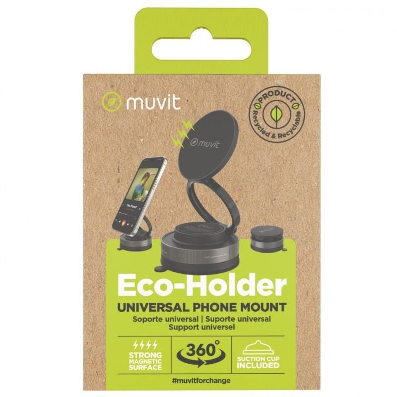 Suporte para Smartphone para Automóvel Muvit For Change MCCHL0035 / Preto