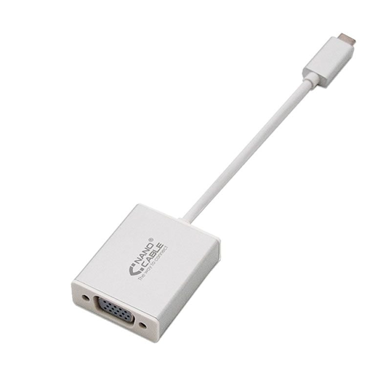 Nanocable 10.16.4101 / Cabo Conversor USB Tipo C Macho - VGA Fêmea