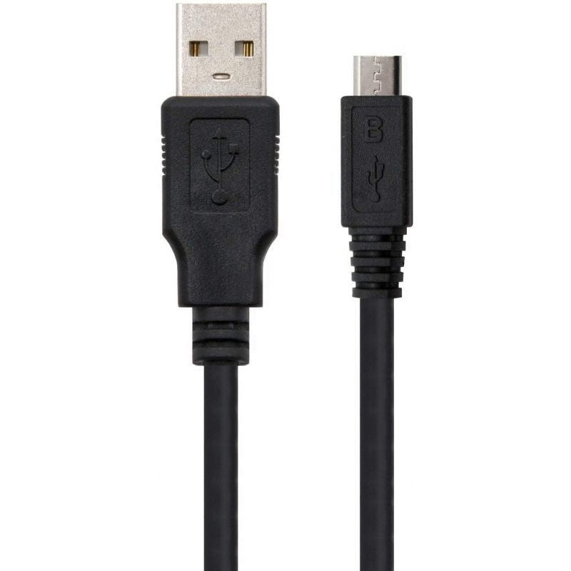 Cabo USB 2.0 Nanocable 10.01.0503 / USB Macho - Microusb Macho / 3m / Preto