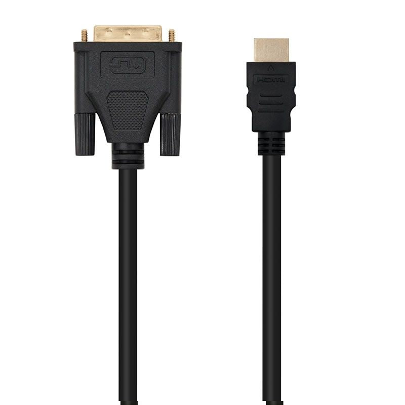 Cabo HDMI Nanocable 10.15.0502 / DVI Macho - HDMI Macho / 1,8 M / Preto