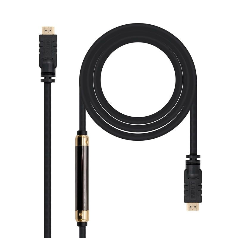 HDMI 1.4 Nanocable 10.15.1825 / HDMI Macho - HDMI Macho / 25m / Preto