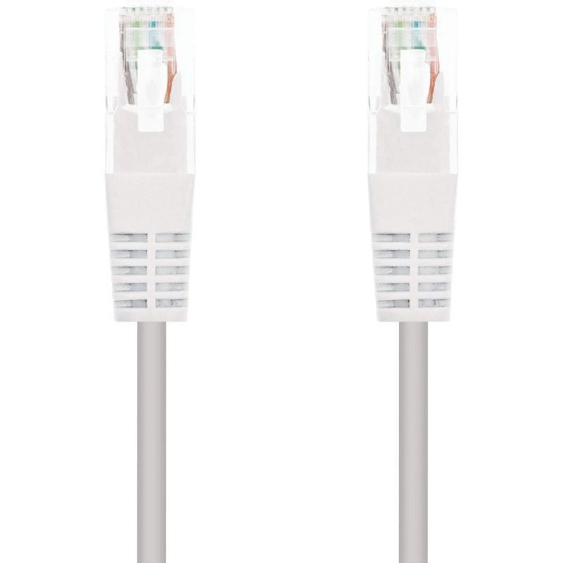 Cabo de Rede RJ45 UTP Nanocable 10.20.0110 Cat.5 / 10m / Cinzento