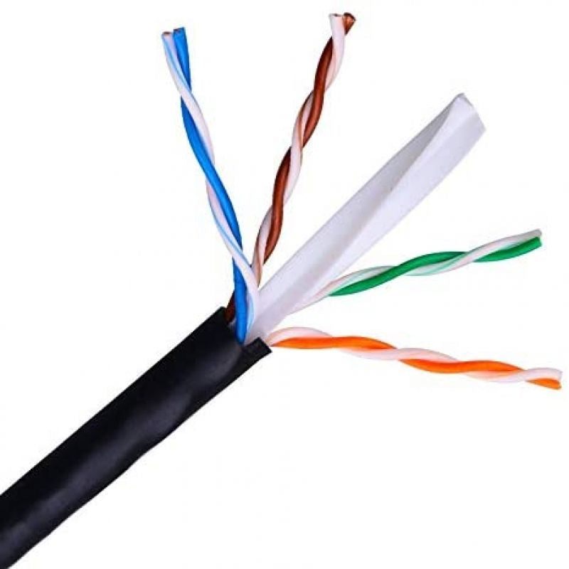 Nanocable 10.20.0504-ext-bk Cat.6 / 305m / Enrolador de Cabo UTP RJ45 para Exterior / À Prova de Ág…