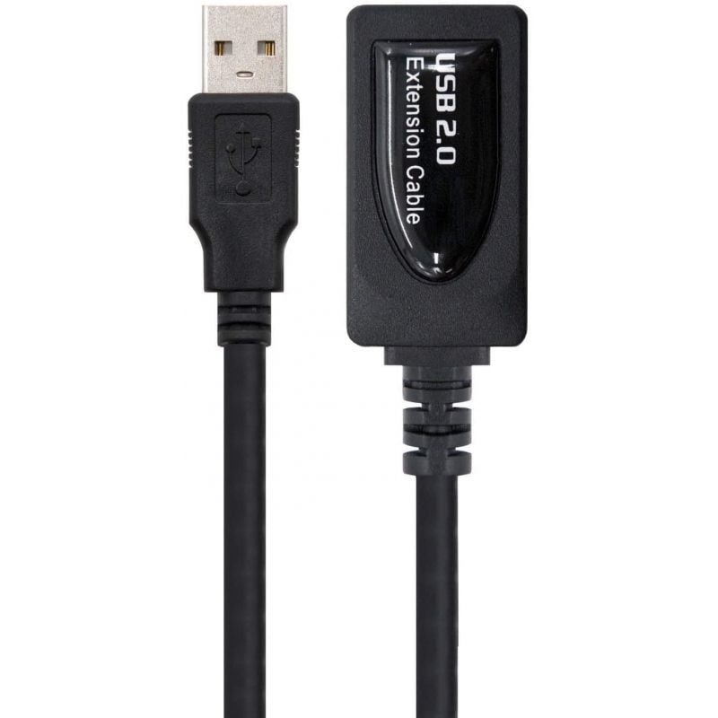 Cabo de Extensão USB 2.0 Nanocable 10.01.0213 / USB Macho - USB Fêmea / 15m / Preto