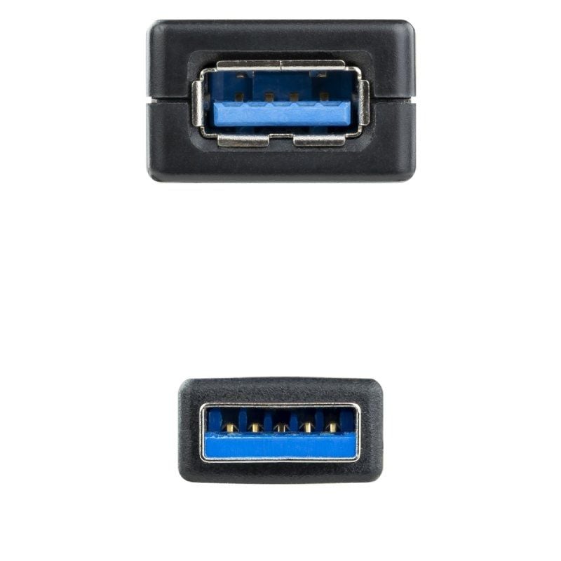 Cabo de Extensão USB 3.0 Amplificador Nanocable 10.01.0312 / USB Macho - USB Fêmea / 10m / Preto