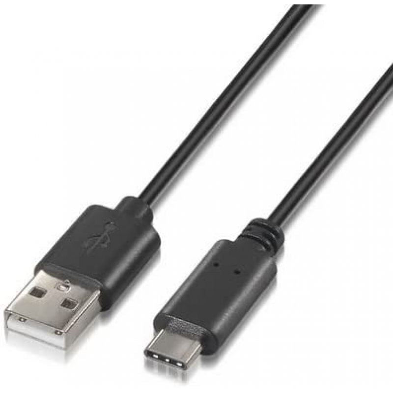 USB 2.0 Type-c Nanocable 10.01.2100 / USB Type-c Macho - USB Macho / 50cm / Preto