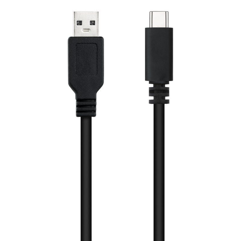 Cabo USB 2.0 Nanocable 10.01.2101-l150 / USB Tipo C Macho - USB Macho / 1,5 M / Preto
