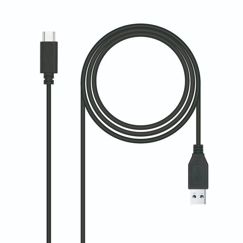 USB 3.1 Type-c Nanocable 10.01.4000 / USB Type-c Macho - USB Macho / 50cm / Preto
