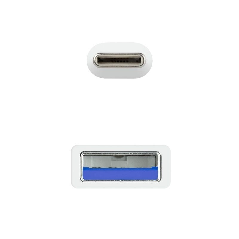Cabo USB 3.1 Nanocable 10.01.4002-w / USB Tipo C Macho - USB Macho / 2m / Branco