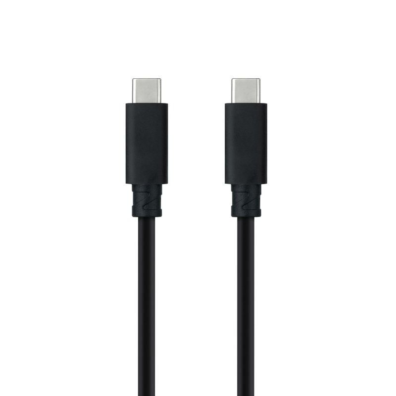 USB 3.1 Type-c Nanocable 10.01.4100 / USB Type-c Macho - USB Type-c Macho / Até 100W / 50cm / Preto