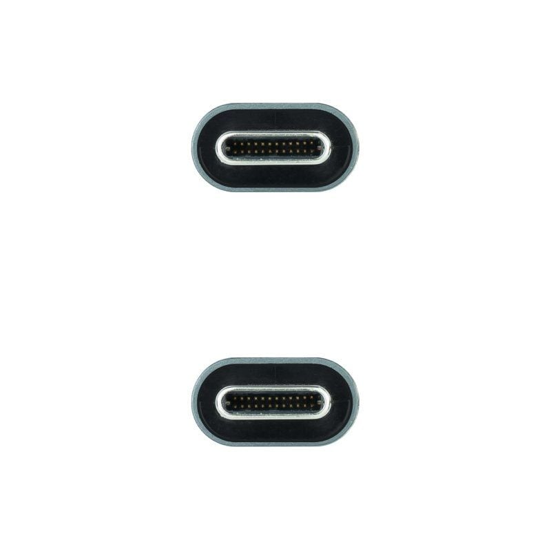 Cabo USB 3.2 USB Tipo C Nanocable 10.01.4301 5A 100W / USB Tipo C Macho - USB Tipo C Macho / 1m / C…