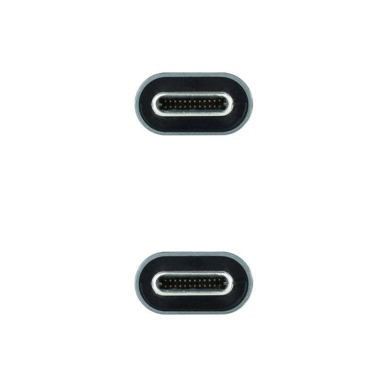 Cabo USB 3.2 USB Tipo C Nanocable 10.01.4303 / USB Tipo C Macho - USB Tipo C Macho / 3m / Cinzento…
