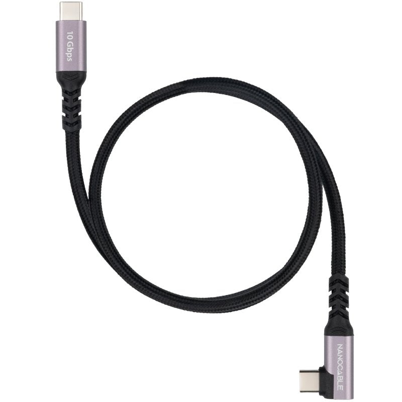 USB 3.2 Cabo Angular USB 3.2 Tipo C Nanocable 10.01.4701 / USB Tipo C Macho - USB Tipo C Macho / At…