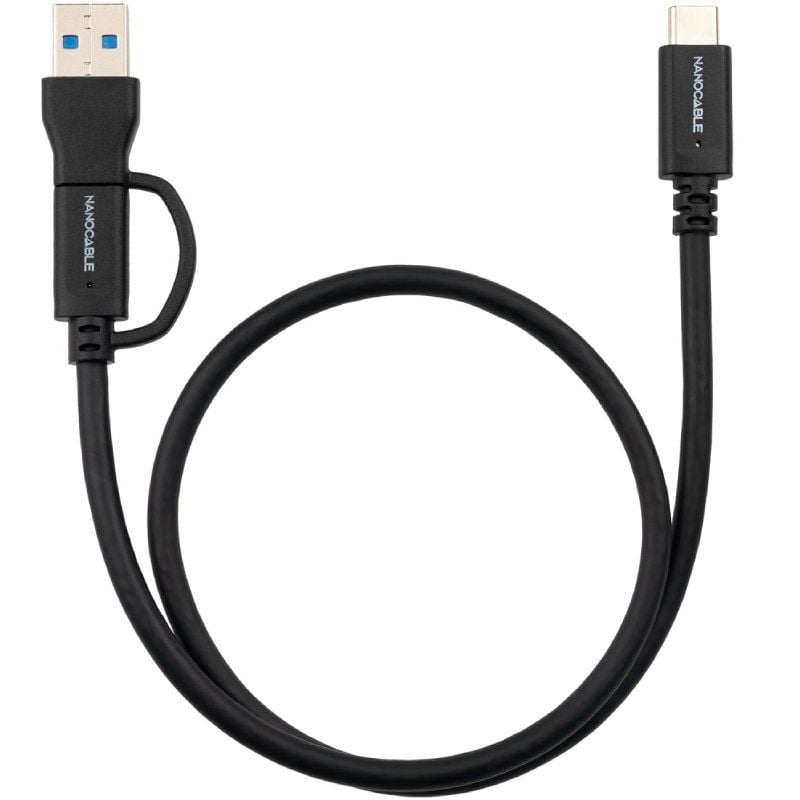 USB 3.2 Type-c Nanocable 10.01.4800 / USB Type-c Male / USB Male - USB Type-c Male / Até 60W / 10gb…