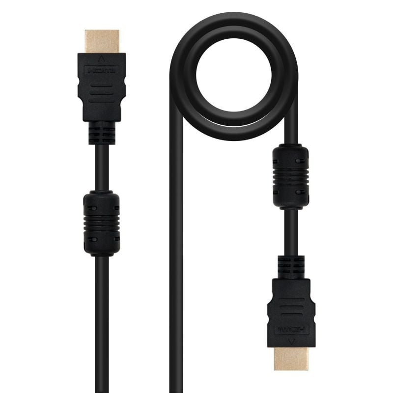 Cabo HDMI 1.4 Nanocable 10.15.1802 / Macho HDMI - Macho HDMI / 1,8m / Preto