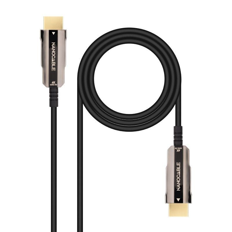 Cabo HDMI 2.0 AOC 4K Nanocable 10.15.2020 / Macho HDMI - Macho HDMI / 20m / Preto