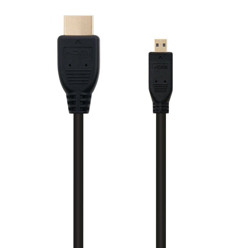 Cabo Micro HDMI Nanocable 10.15.3502 / Cabo HDMI Macho - Micro HDMI Macho / 1,8 M / Preto