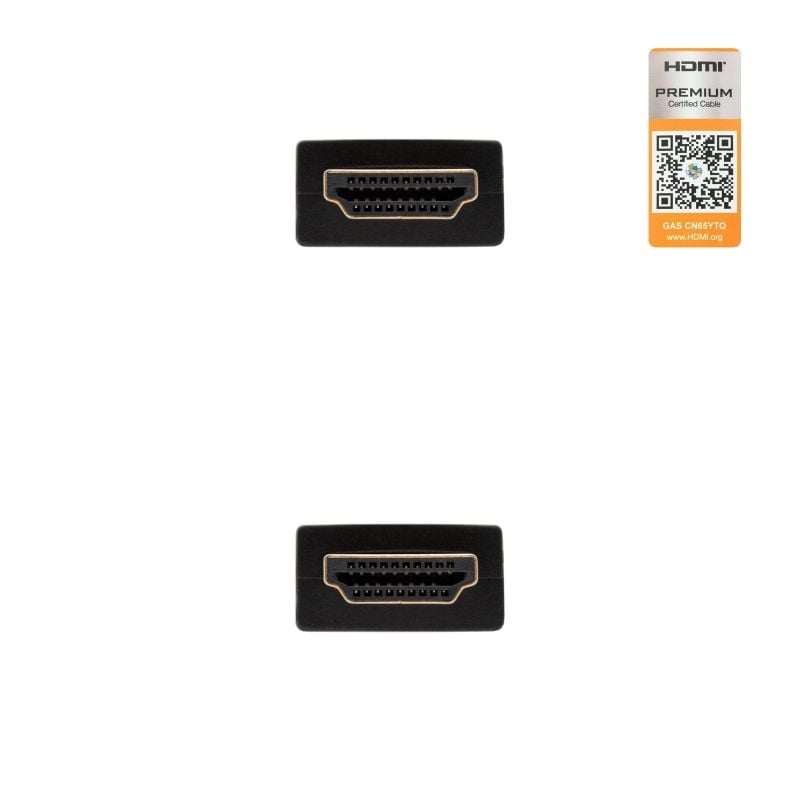Nanocabo HDMI 2.0 4K 10.15.3601-l150 / Macho HDMI - Macho HDMI / 1,5m / Certificado / Preto
