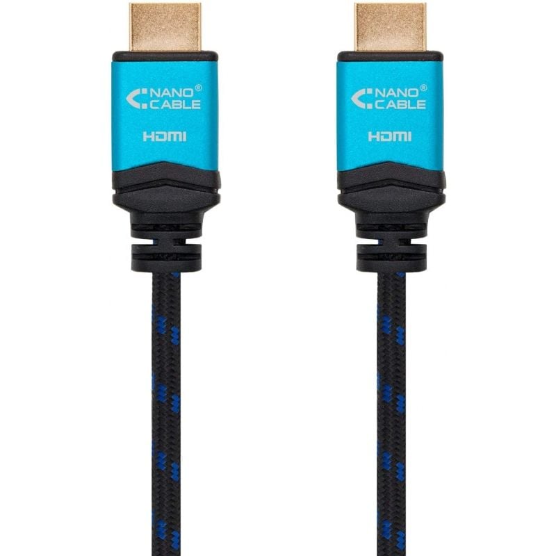 Nanocabo HDMI 2.0 4K 10.15.3705 / Macho HDMI - Macho HDMI / 5m / Preto / Azul