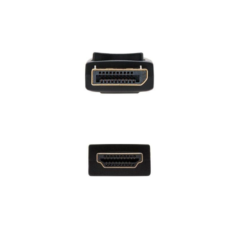 Cabo Conversor Nanocable 10.15.4300 / Displayport Macho - HDMI Macho / 50cm / Preto