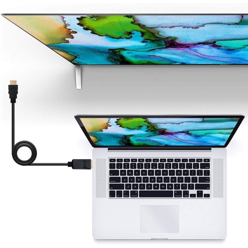 Cabo Displayport Nanocable 10.15.4305 / Displayport Macho - HDMI Macho / 5m / Preto