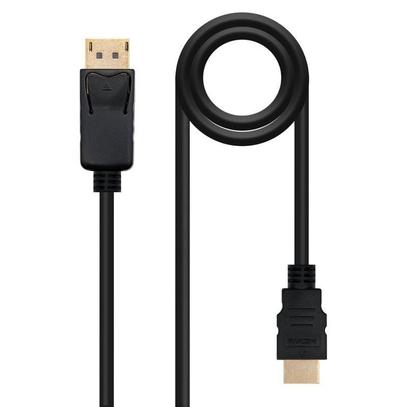 Cabo Conversor Nanocable 10.15.4310 / Displayport Macho - HDMI Macho / 10m / Preto