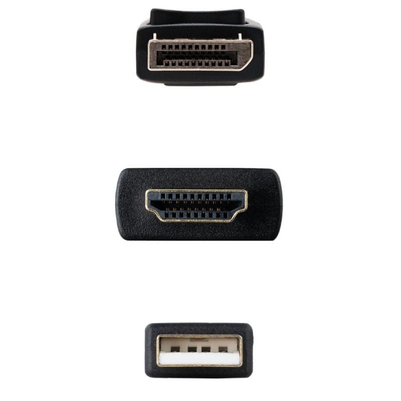Cabo Conversor Nanocable 10.15.4352 / HDMI Macho - Displayport Macho / 1,8m / Preto