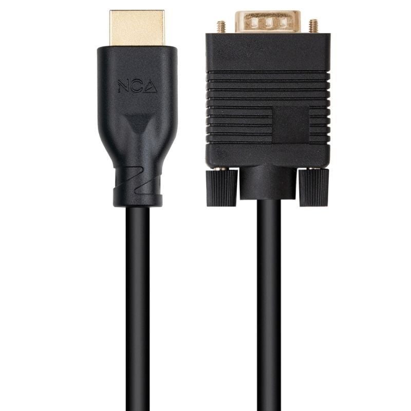 Cabo Conversor Nanocable 10.15.4602 / VGA Macho - HDMI 8K Macho / 1,8m / Preto