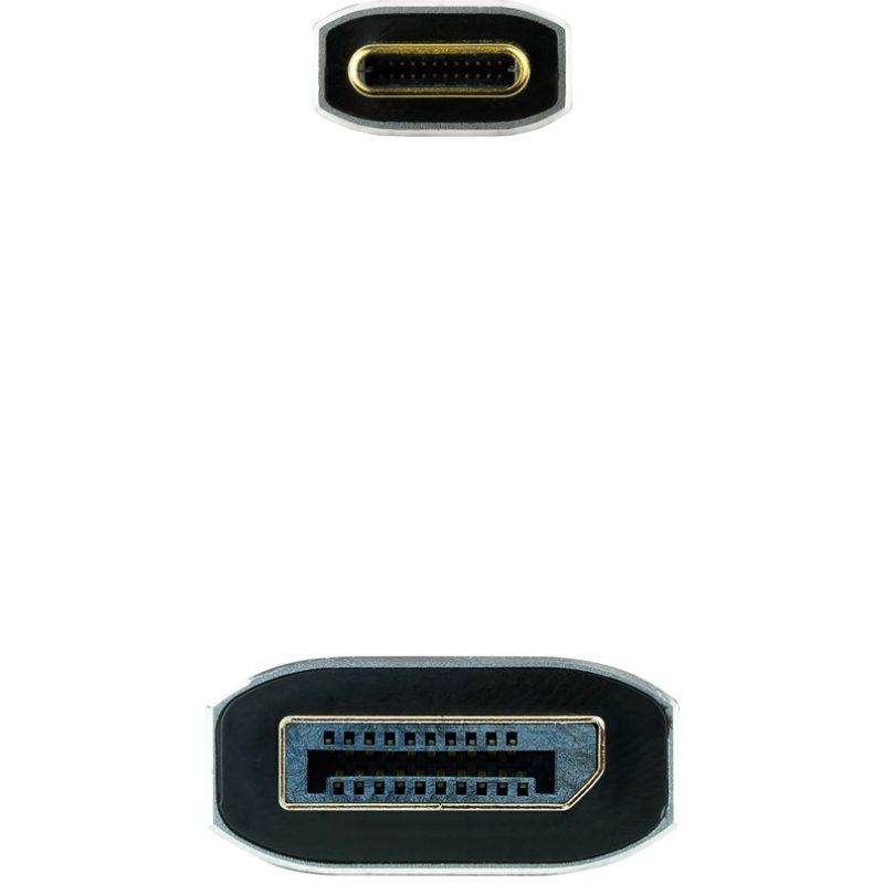 Cabo Conversor Nanocable 10.15.5022 / USB Tipo C Macho - Displayport Macho / 2m / Preto