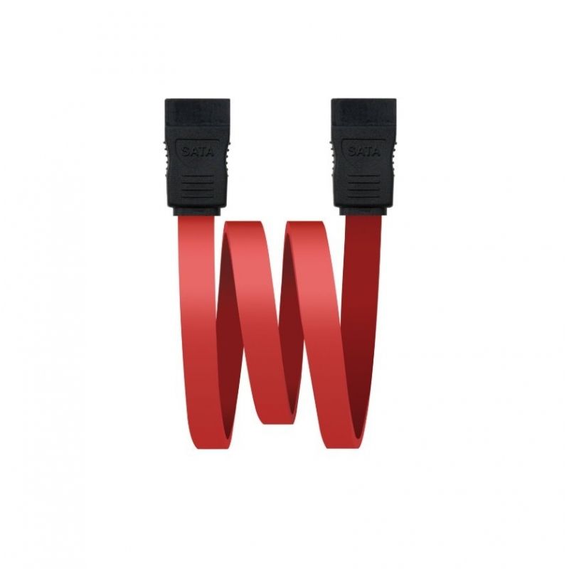 SATA Nanocable 10.18.0101-oem / SATA Fêmea - SATA Fêmea / 50cm / Vermelho