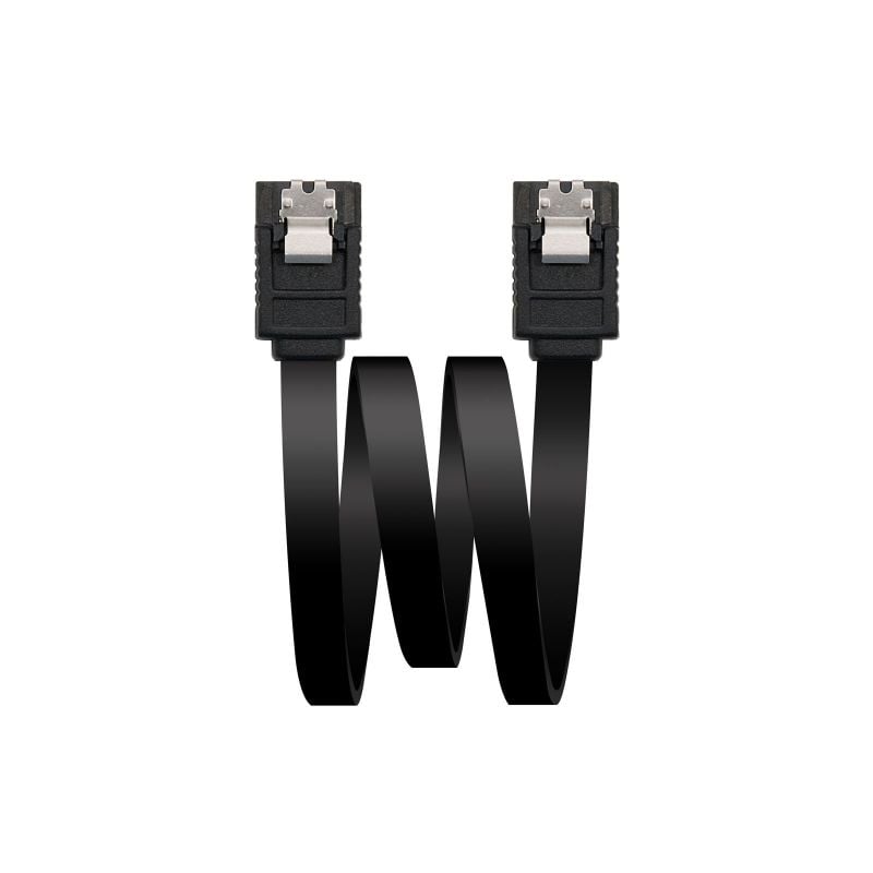 Cabo SATA III Nanocable 10.18.1001-bk / 50cm / Preto