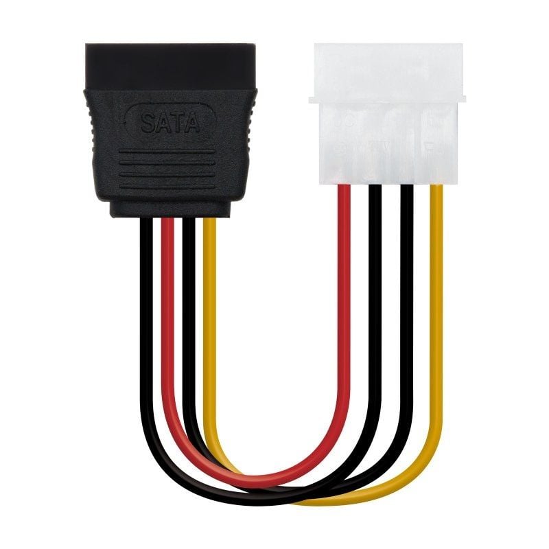 Cabo de Alimentação SATA Nanocable 10.19.0205-oem / Molex Macho - SATA Fêmea / 16cm