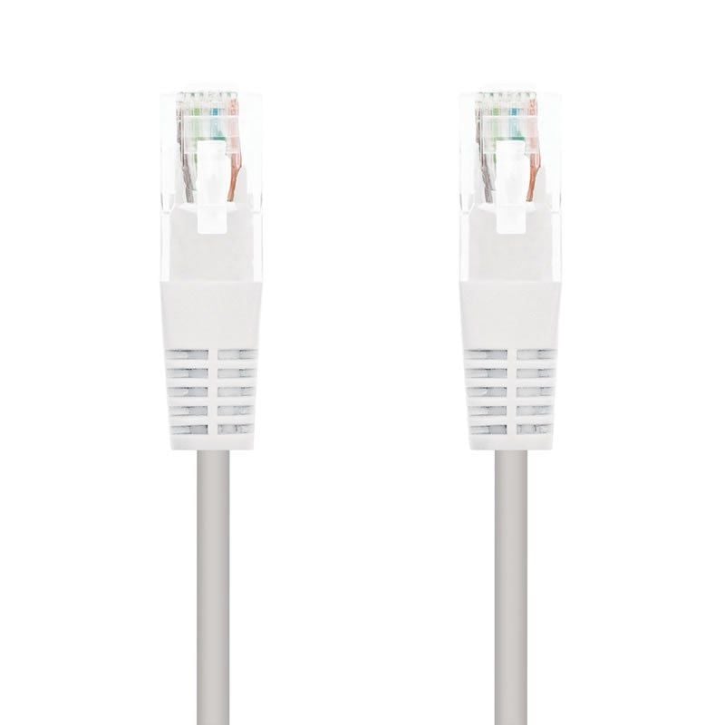 Cabo de Rede RJ45 UTP Nanocable 10.20.0101-w Cat.5e / 1m / Branco