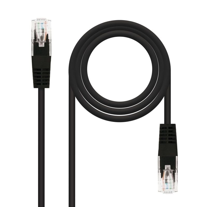 Cabo de Rede RJ45 UTP Nanocable 10.20.0400-bk Cat.6 / 50cm / Preto