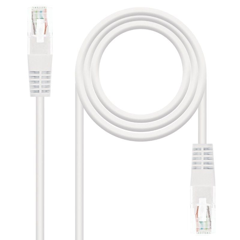 Cabo de Rede RJ45 UTP Nanocable 10.20.0400-l30 Cat.6 / 30cm / Branco