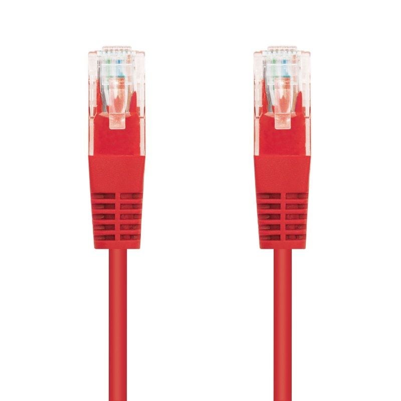 Cabo de Rede RJ45 UTP Nanocable 10.20.0401-r Cat.6 / 1m / Vermelho