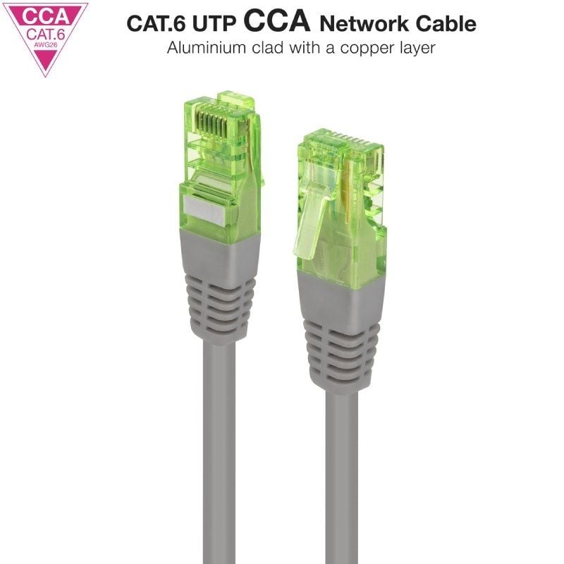 Cabo de Rede RJ45 UTP Nanocable 10.20.1400-l30 Cat.6 / 30cm / Cinzento